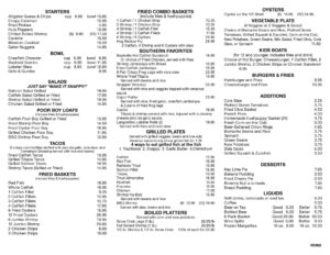 Irving Blvd Menu
